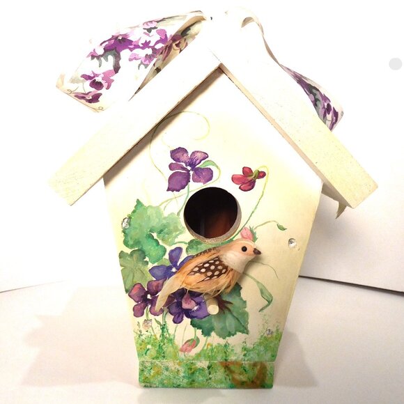 Handmade Viola Birdhouse - Picture 1 of 4